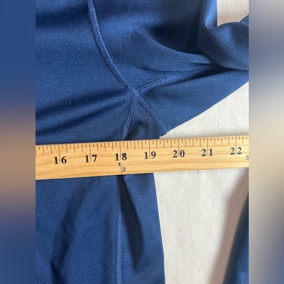 Rhone Small Performance Pullover Navy Quarter Zip 1/4 Zip Sweater Stretch Cotton - Picture 8 of 9